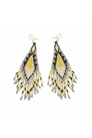 Feather Spirit Beaded Earrings