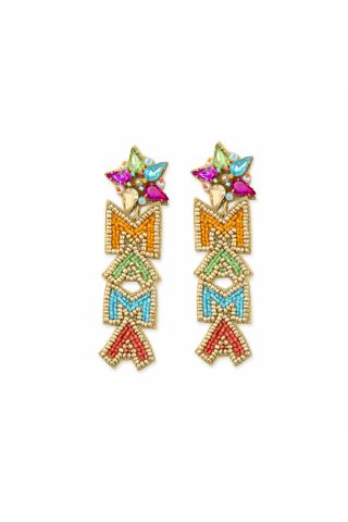 “Mama” Beaded Earrings