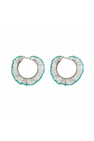 Loop Weaver Wire Hoop Earrings