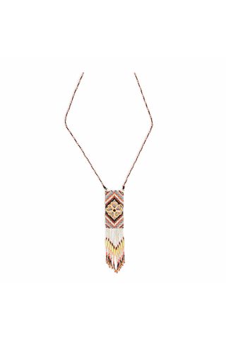 History of Min Beaded Tribal Inspired Necklace