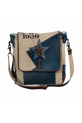 Blue Star Key Shoulder Bag