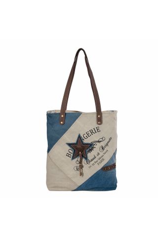 Blue Star Key Tote Bag