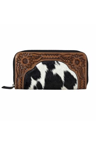 Canyon Sunrise Clutch Hair-on Hide Wallet