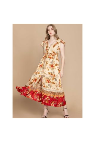 Bohera Georgina Multi-Print Dress
