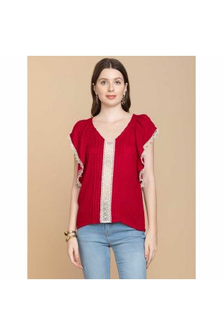 Bohera Shania Embroidered Lace Top