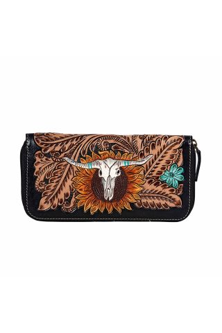 Spirit of the Herd Hand-Tooled Wallet