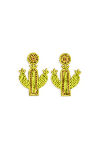 Cactus Star Beaded Earring