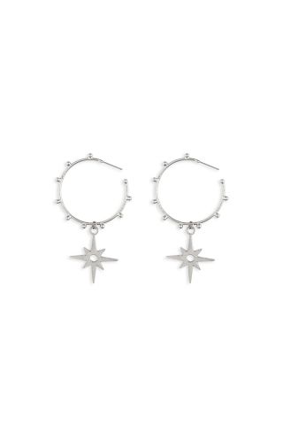 Shining Star Hoop Earrings