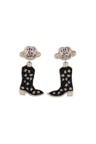 Let’s Go Girls Earrings in Black