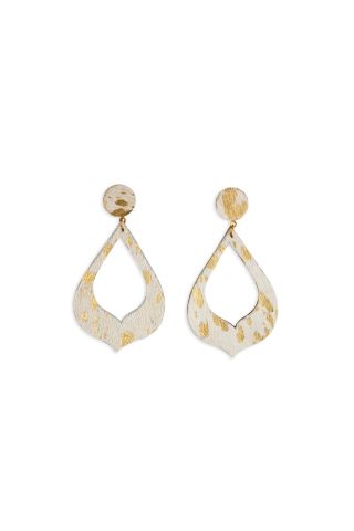 Mystique Hair-on Hide Earrings