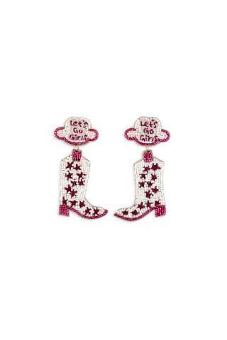 Let’s Go Girls Earrings in Red