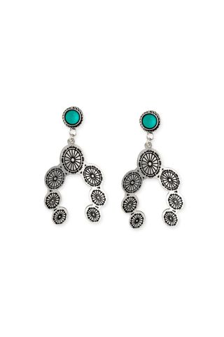 Horseshoe Concho Earrings