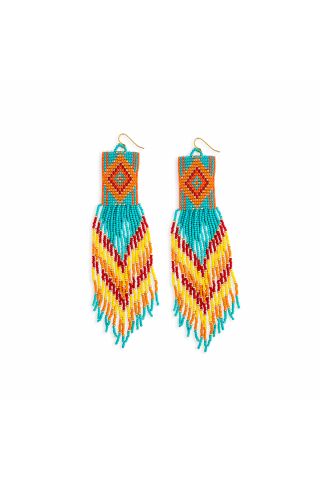 Soaring Hawk Beaded Earrings