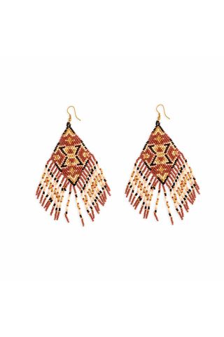 Coyote Fall Beaded Earrings