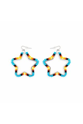 Star Light Star Bright Beaded Earrings