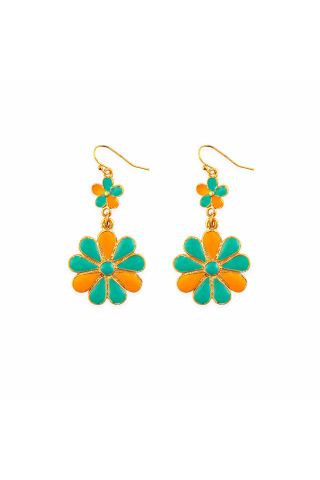 Sun Mesa Flower Earrings