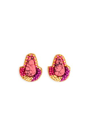 Layla Beaded Studs Earrings