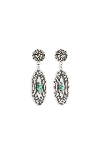 Sunny Trail Silver-tone Earrings