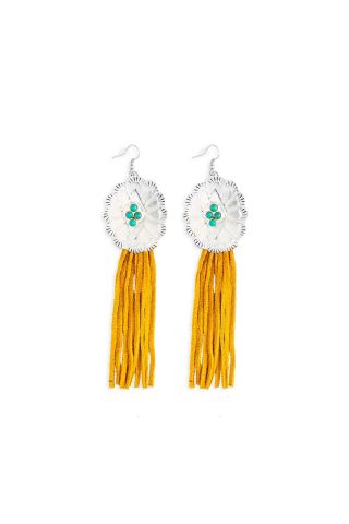 Zinnia Canyon Fringe Earring in Gold