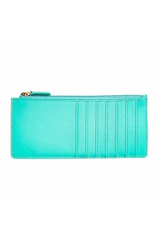 Foothill Creek Long Credit Card Holder in Turquoise