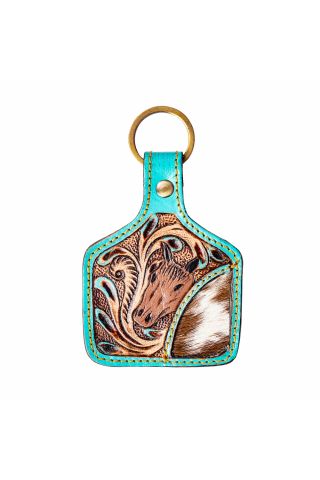 Pony Mine Hand-tooled Key Fob