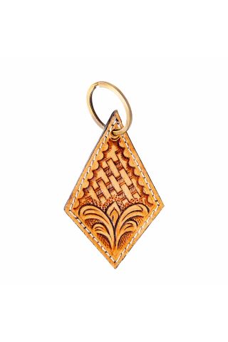 Diamond Trail Hand-tooled Key Fob