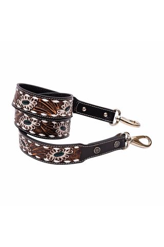 Shayla's Meadow Hand-tooled Leather Strap