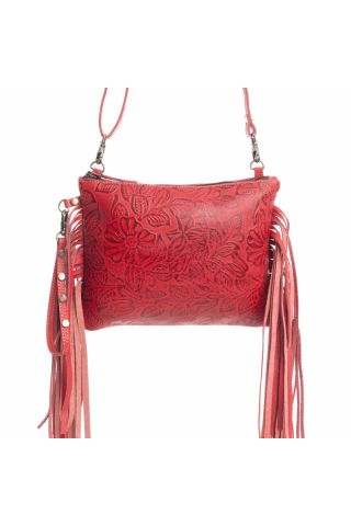 Fennington Leather Bag in Red
