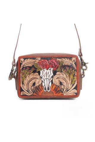 Winds of the Rose Hand-Tooled Bag
