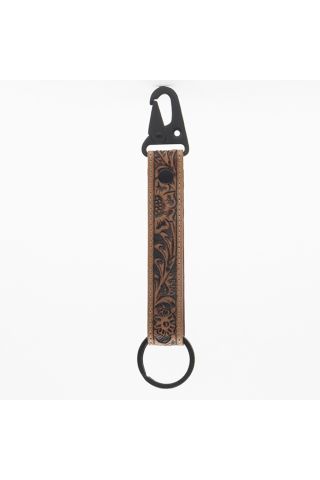Western Days Hand-tooled Leather Key Fob