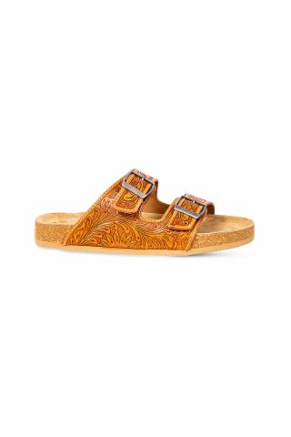 Molly Megan Hand-tooled Sandals