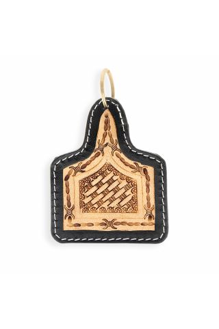 Ranch Visions Hand-tooled Leather Key Fob