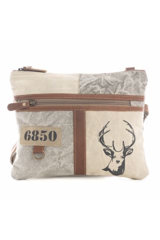 White Hart Deer Small Crossbody Bag