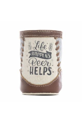 Life Happens Beer Can Holder