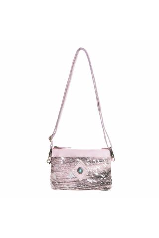 Eye of the Goddess Crossbody Bag in Rose