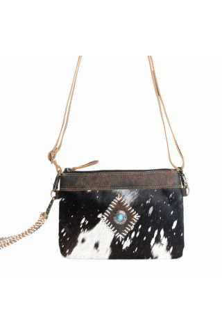 Eye of the Goddess Crossbody Bag in Black