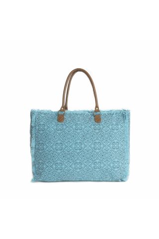 Triple Fork Ranch  Weekender Bag in Turquoise