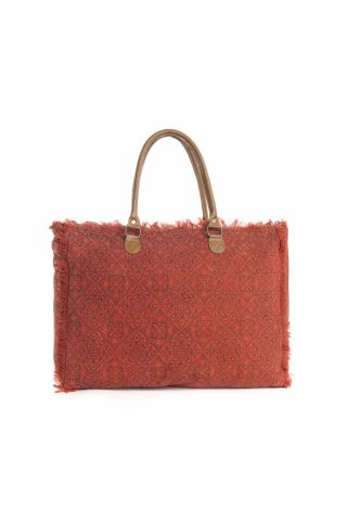 Triple Fork Ranch  Weekender Bag in Scarlet