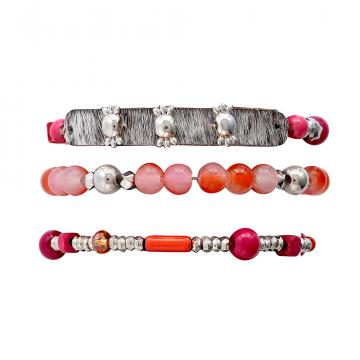 Devonnie Multi-strand Bracelet in Coral