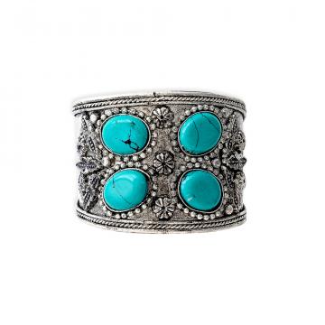 Pledgestone Embossed Cuff Bracelet