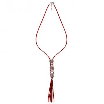 Charmed Life Necklace in Crimson