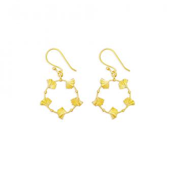 Heart Dance Earrings in Gold