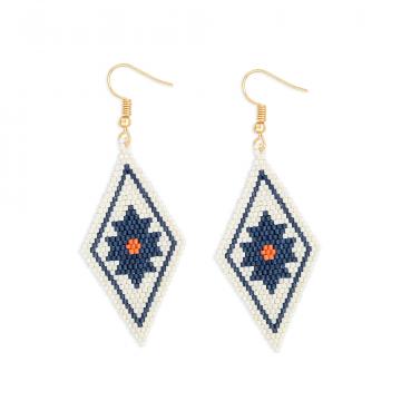 Roaming Sky Beaded Earrings