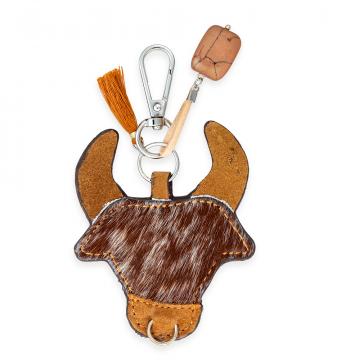 Moosehead Point Bag Charm in Brown