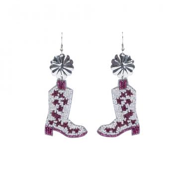 Windstar Beaded Boot Earrings