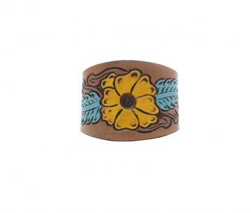 Be My Buttercup Leather Cuff Bracelet