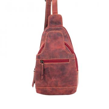 Western Fork Sling Bag in Red Russet