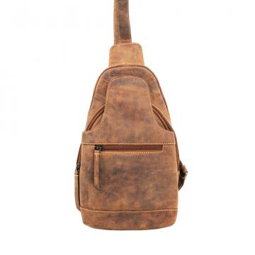 Western Fork Sling Bag in Camel