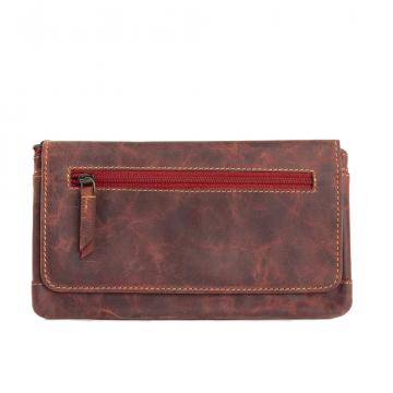 Western Fork Wallet in Red Russet