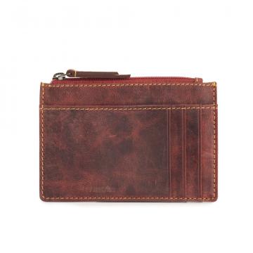 Western Fork Credit Card Holder in Red Russet